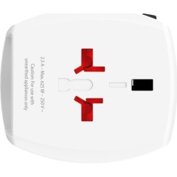 SKROSS Weltreiseadapter MUV USB (AC), weiss