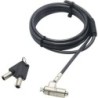 DICOTA - Security cable lock - ultra slim - silver - 2 m