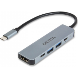 DICOTA Hub USB-C 100W 4K 5-in-1 HDMI,USB-A,USB-C