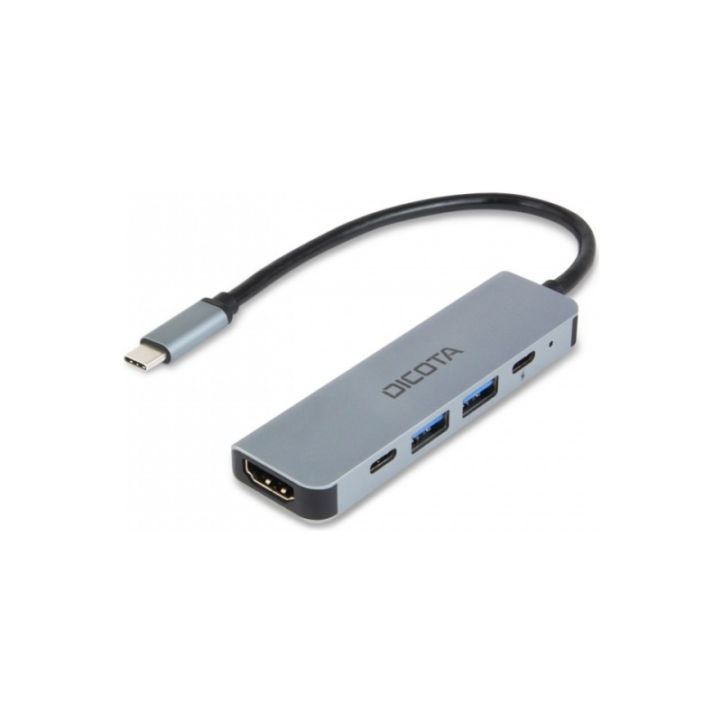 DICOTA Hub USB-C 100W 4K 5-in-1 HDMI,USB-A,USB-C