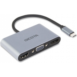 DICOTA Docking Station USB-C 100W 4K HDMI,USB-A,USB-C,DP,VGA,mini,5-i