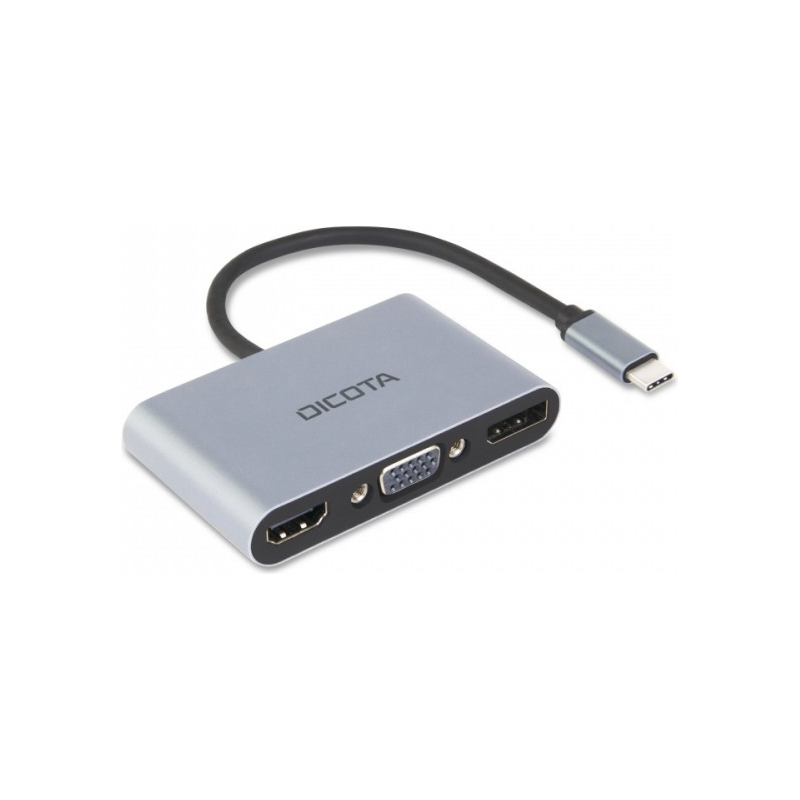 DICOTA Docking Station USB-C 100W 4K HDMI,USB-A,USB-C,DP,VGA,mini,5-i