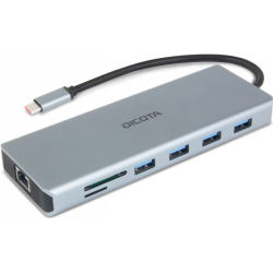 DICOTA Docking Station USB-C 100W HDMI,DP,USB-A,USB-C,SD,microSD,LAN