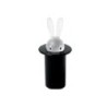 Alessi Magic Bunny Zahnstocherbeh&auml;lter Schwarz