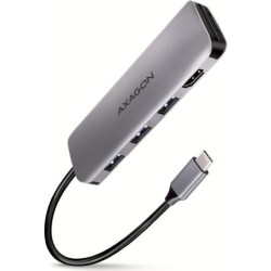 AXAGON HMC-HCR3A, USB 3.2 Gen 1 hub, porty 3x USB-A, HDMI 4k/30Hz, SD