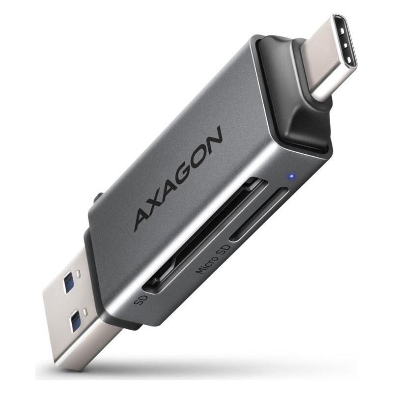 AXAGON CRE-DAC External USB 3.2 Gen1 Type-C+Type-A 2-slot SD/microSD