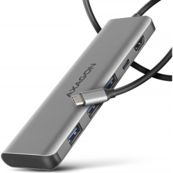 *HMC-5H USB hub 5in1 5Gb ps, 3xUSB, HDMI, PD100W