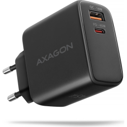 *ACU-PQ45 PD&amp;QC 2-port wall charger 45W black