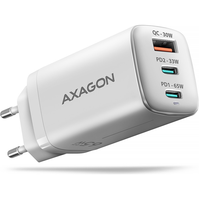 *ACU-DPQ65W GaN 3xport wall charger 65W white