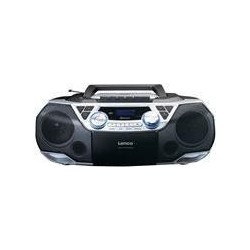 Lenco SCD-720SI Boombox DAB+, FM, CD, Kassette, USB, BT, Fernbedienung