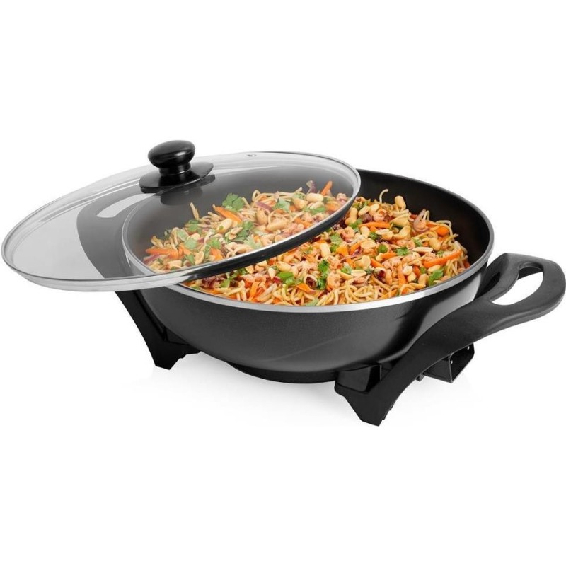 Tristar Electric Wok PZ-9130 1500 W, Stainless steel, 4.5 L, Black