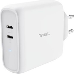 MAXO 65W 2P USB-C CHARGER WHT