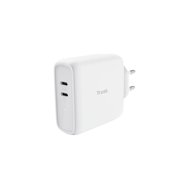 MAXO 65W 2P USB-C CHARGER WHT