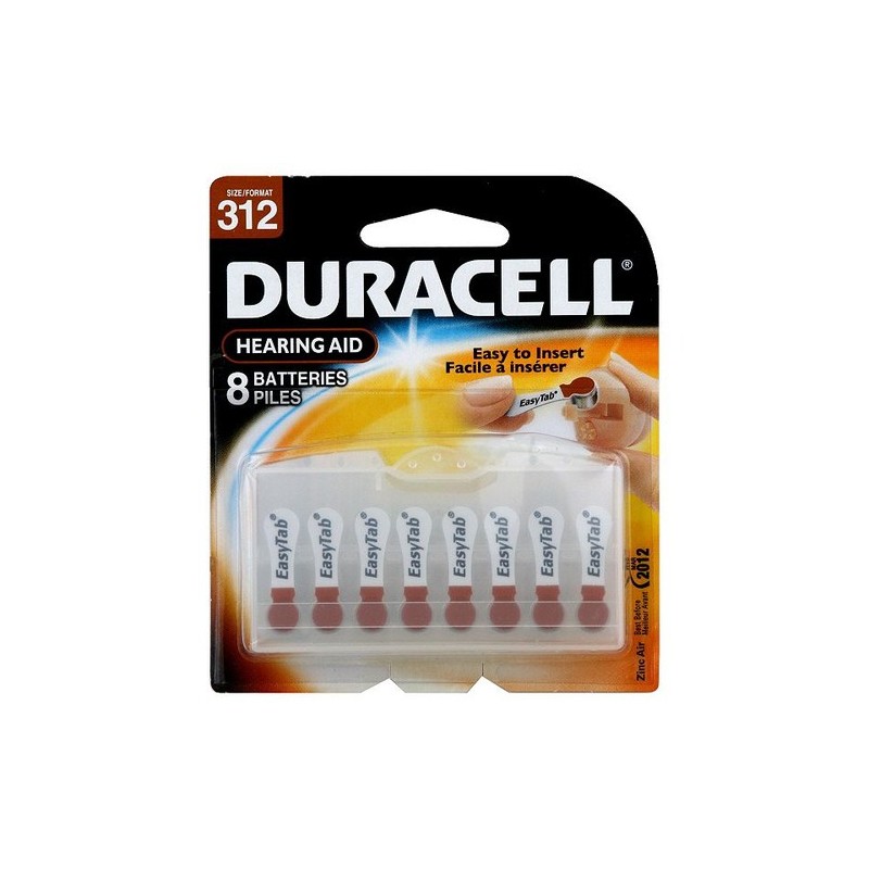 Duracell DA312B8 batteria per uso domestico Batteria monouso Zinco-ar