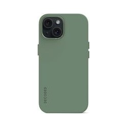 Decoded AntiMicrobial Silicone Backcover iPhone 15 Sage Leaf