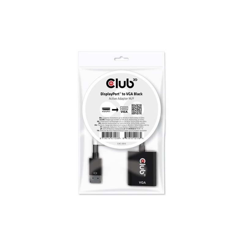 CLUB3D cac-2013 Displayport VGA Nero