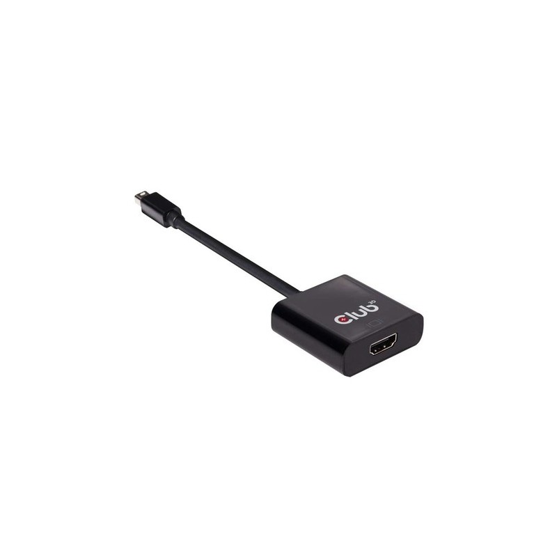 CLUB3D Mini DisplayPort 12 to HDMI 20 UHD Active Adapter