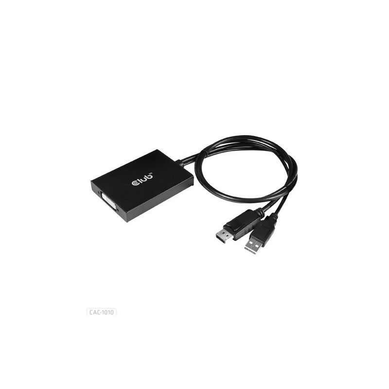 CLUB3D cac-1010 Displayport/usb DVI-I Daul link Nero Bianco