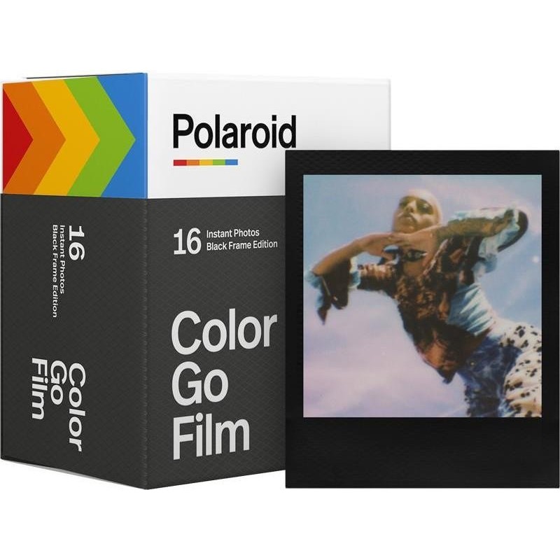 Polaroid Film GO 16Bilder 2x8 Bilder,farbig,Rahmen schwarz