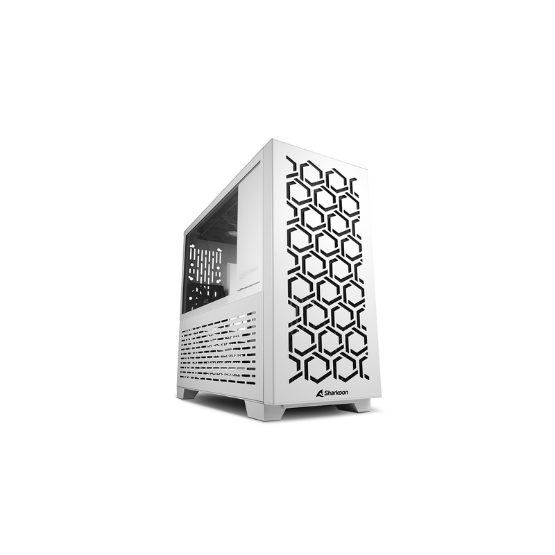 SHARKOON CASE MICRO-ATX 2XUSB 30 VETRO TEMPERATO 1X80MM FAN REAR