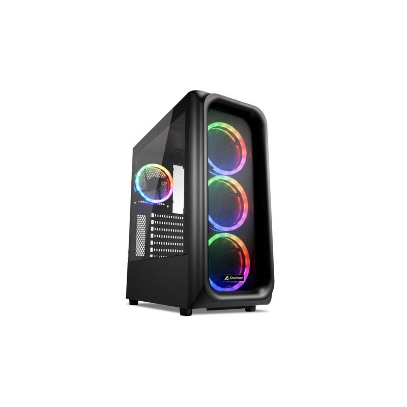 SHARKOON CASE TK5M RGB ATX 1XUSB 32 2XUSB 30 VETRO TEMPERATO 3X1