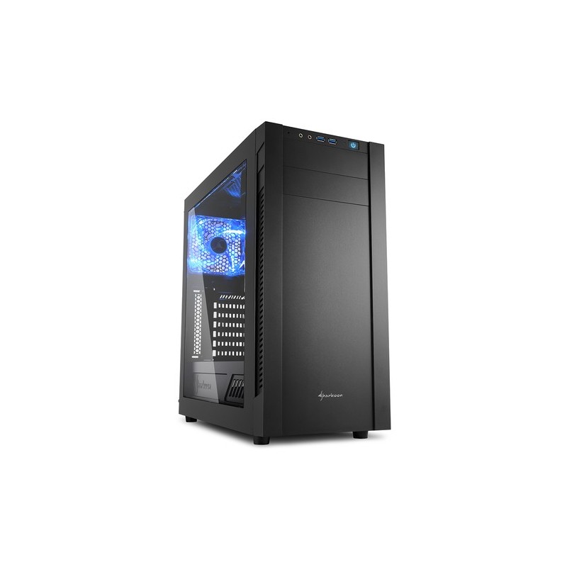 SHARKOON CASE S25-W ATX 2XUSB 302x120 FANS INSTALLED WINDOW BLACK