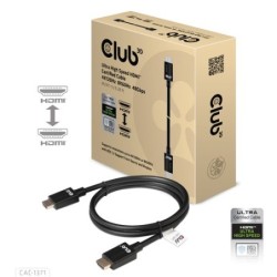 CLUB3D Ultra High Speed HDMI 4K120Hz 8K60Hz Certified Cable 48Gbps M