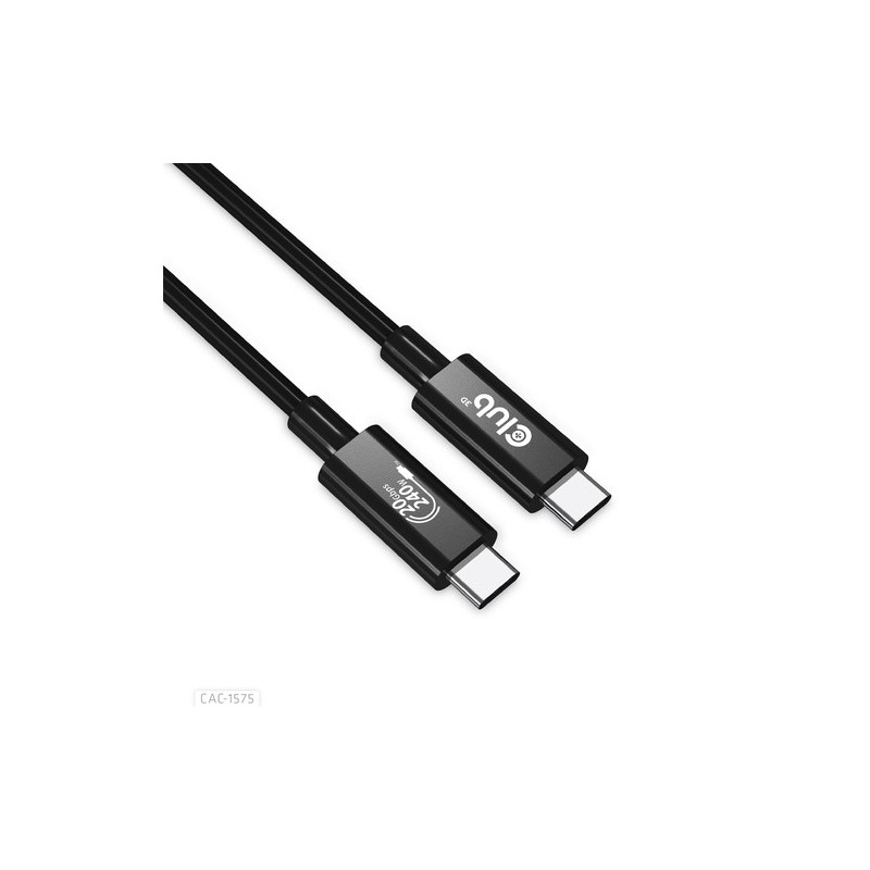 CLUB3D CAC-1575 cavo USB 2 m USB4 Gen 2x2 USB C Nero