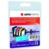 4 INK CARTRIDGE AGFA PHOTO APB1100SETD LC1100 BK/C/M/Y