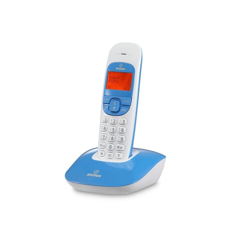 BRONDI TELEFONO CORDLESS NICE BIANCO/BLU