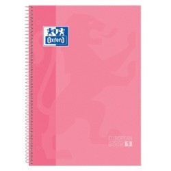 Quaderno Oxford European Book Gum Rosa A4 5 Pezzi