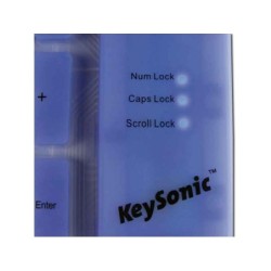 KeySonic ACK-109BL tastiera USB + PS/2 QWERTZ Tedesco Blu