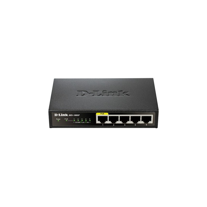 D-Link DES-1005P/E switch di rete Non gestito L2 Fast Ethernet 10/10