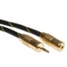 Cavo di prolunga audio ROLINE GOLD da 3,5 mm, M/F, 2,5 m