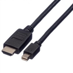 Cavo Mini DisplayPort ROLINE, Mini DP - HDTV, M/M, 2m