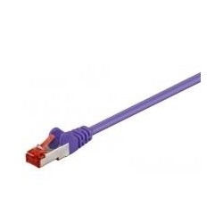 Cavo patch CAT6 0,25 m viola S/FTP 2xRJ45, LSOH, CU