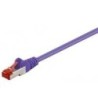 Cavo patch CAT6 0,25 m viola S/FTP 2xRJ45, LSOH, CU