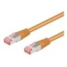 Cavo patch CAT6 30,0 m arancione S/FTP 2xRJ45, LSOH, CU