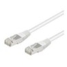 Cavo patch CAT5e 0,5 m bianco SF/UTP 2xRJ45, PVC, CCA