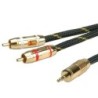 ROLINE GOLD Cavo di collegamento audio stereo da 3,5 mm - 2 x Cinch (