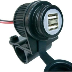 Presa USB Albrecht Duo, auto, moto, barca, 12-18 volt