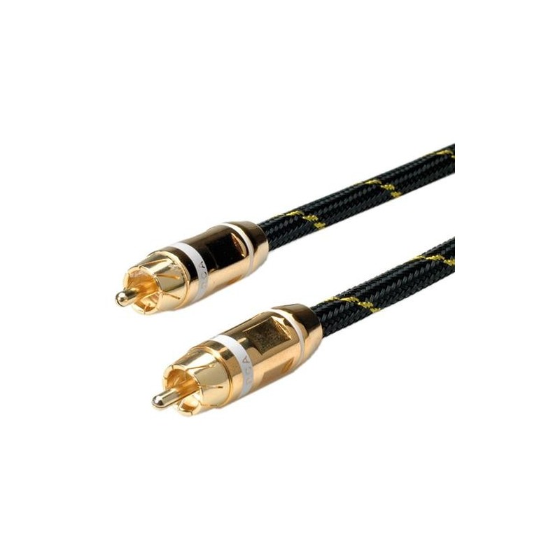 Cavo RCA ROLINE GOLD, RCA, simplex M/M, bianco, 5m