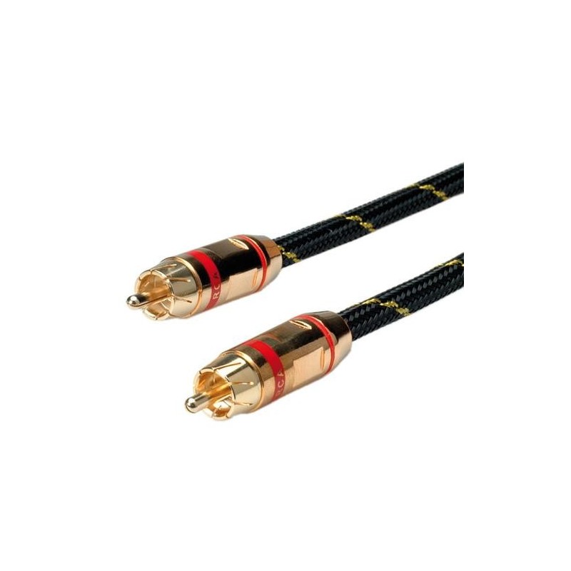 Cavo RCA ROLINE GOLD, RCA, simplex M/M, rosso, 5m