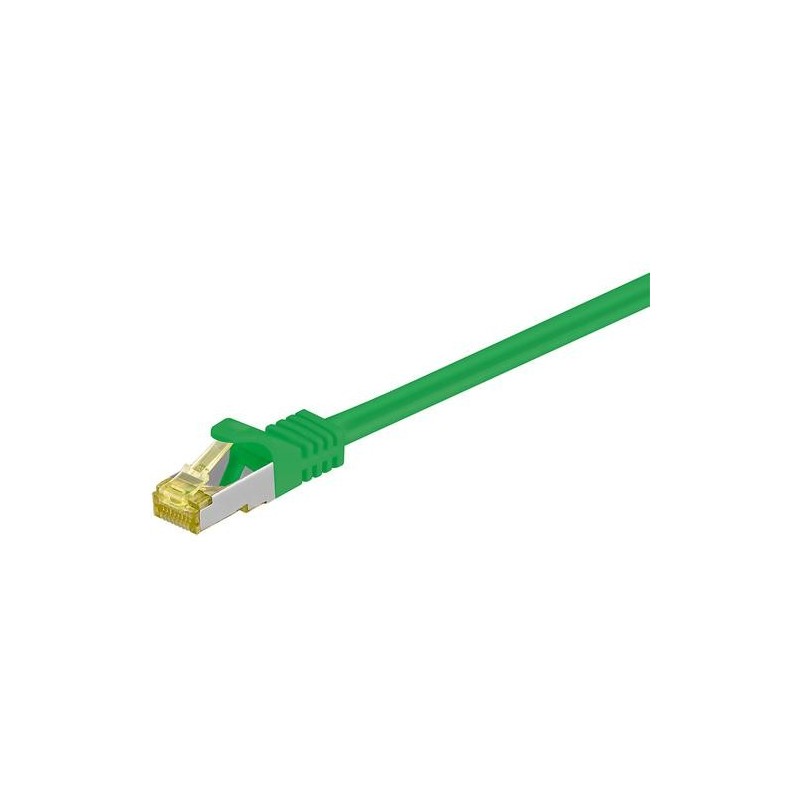 Cavo Goobay S/FTP CU Cat7. Spina RJ45. Verde 0,25 m