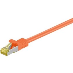 Cavo Goobay S/FTP CU Cat7. Spina RJ45. Arancione 1,5 m