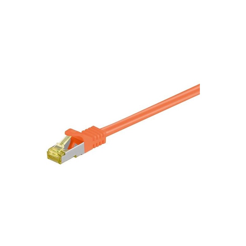 Cavo Goobay S/FTP CU Cat7. Spina RJ45. Arancione 1,5 m