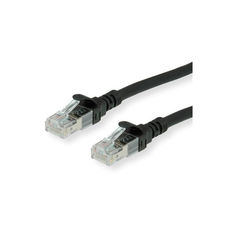 ROLINE S/FTP (PiMF) Patch Cord Cat.6A/Livello componente, LSOH, nero,