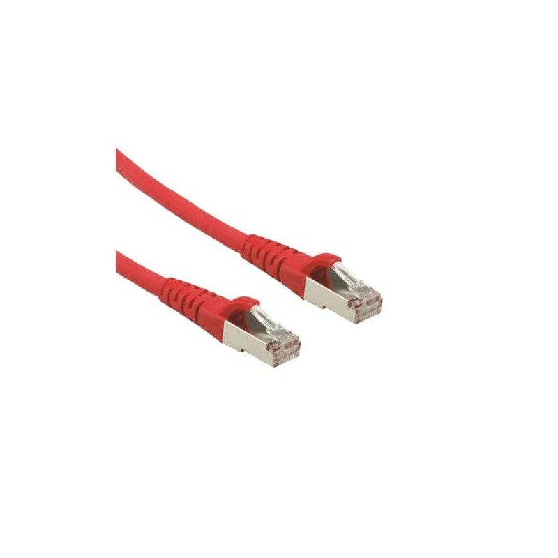 ROLINE S/FTP (PiMF) Patch Cord Cat.6A/Livello componente, LSOH, rosso