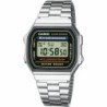 Orologio Unisex Casio A168WA-1YES Nero Argentato