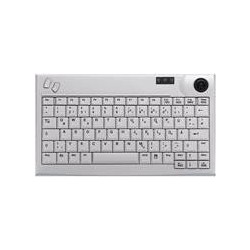 Industry 4.0 Mini Trackball Keyboard - Corded - QWERTY - Light Grey